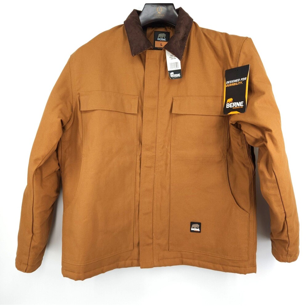 Berne Apparel Heritage Chore Coat Duck Men Size Large